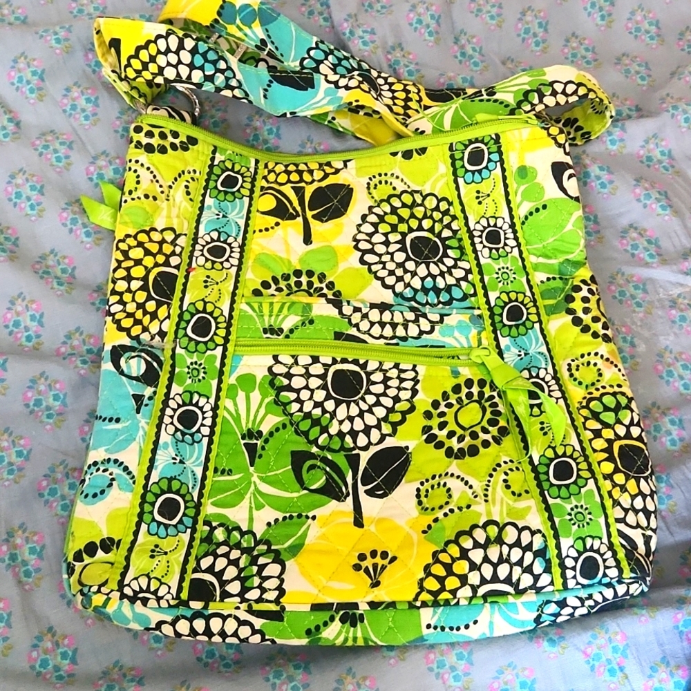 VERA BRADLEY Hipster Lime's Up Cross Body Bag Shoulder Bag